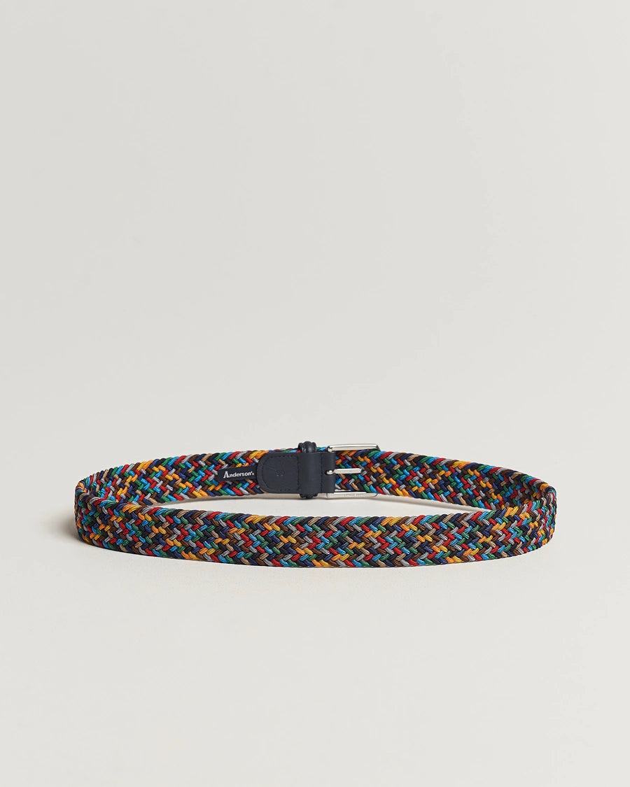 Anderson's Elastic Woven Dark Multi Belt