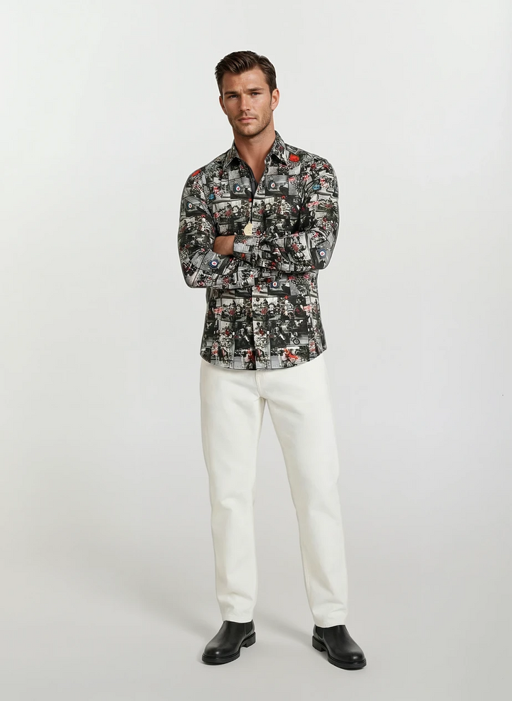 Claudio Lugli Mods & Rockers Print Shirt