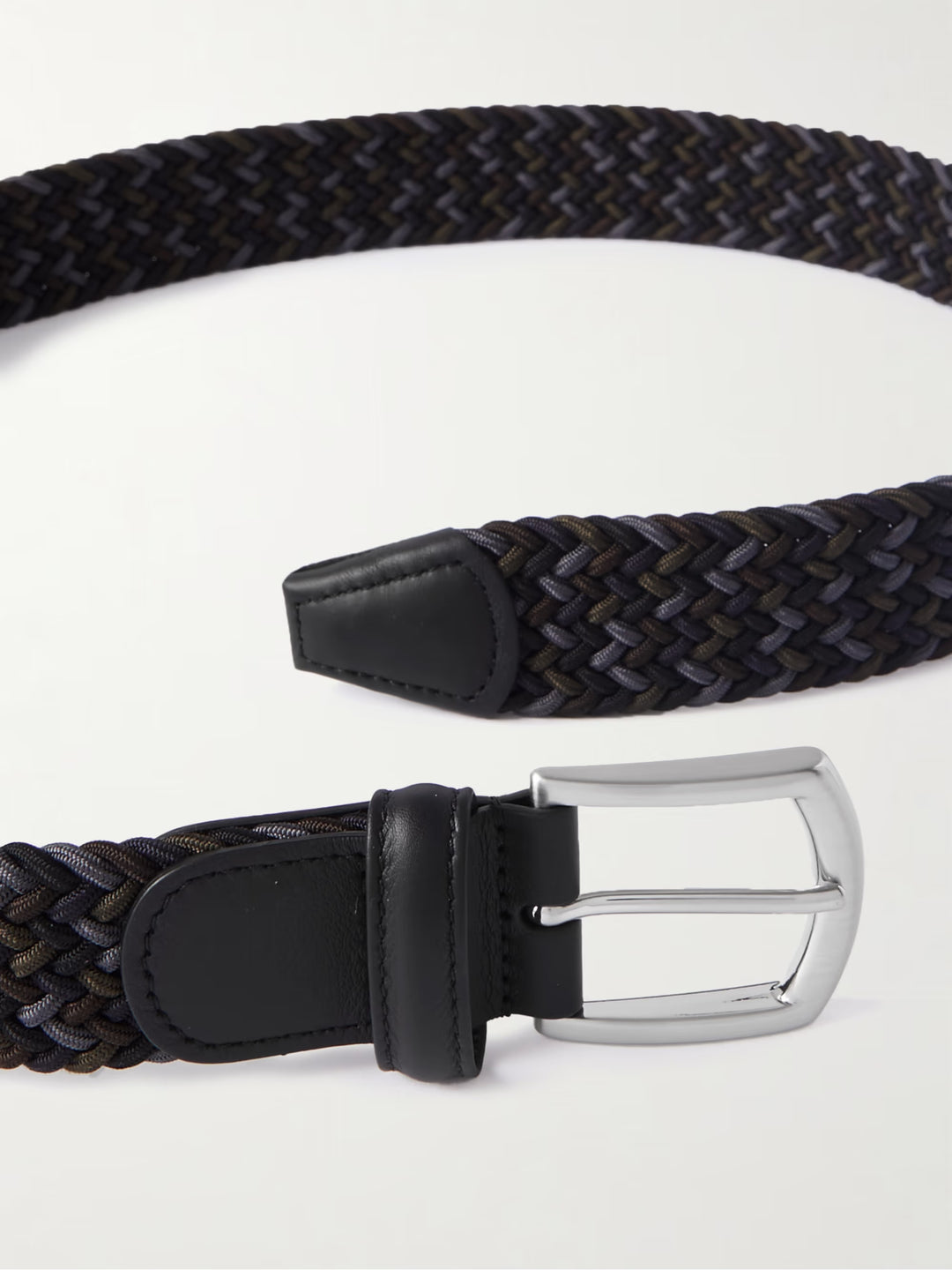 Anderson's Elastic Woven Black/Brown/Green Belt