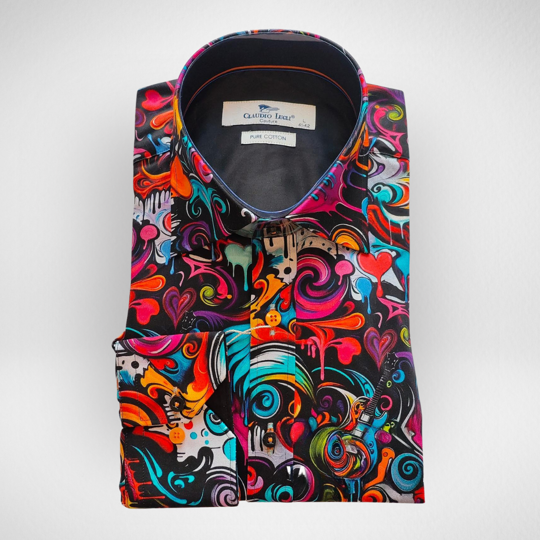 Claudio Lugli Graffiti Print Shirt